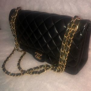 Black Lambskin Chanel Purse